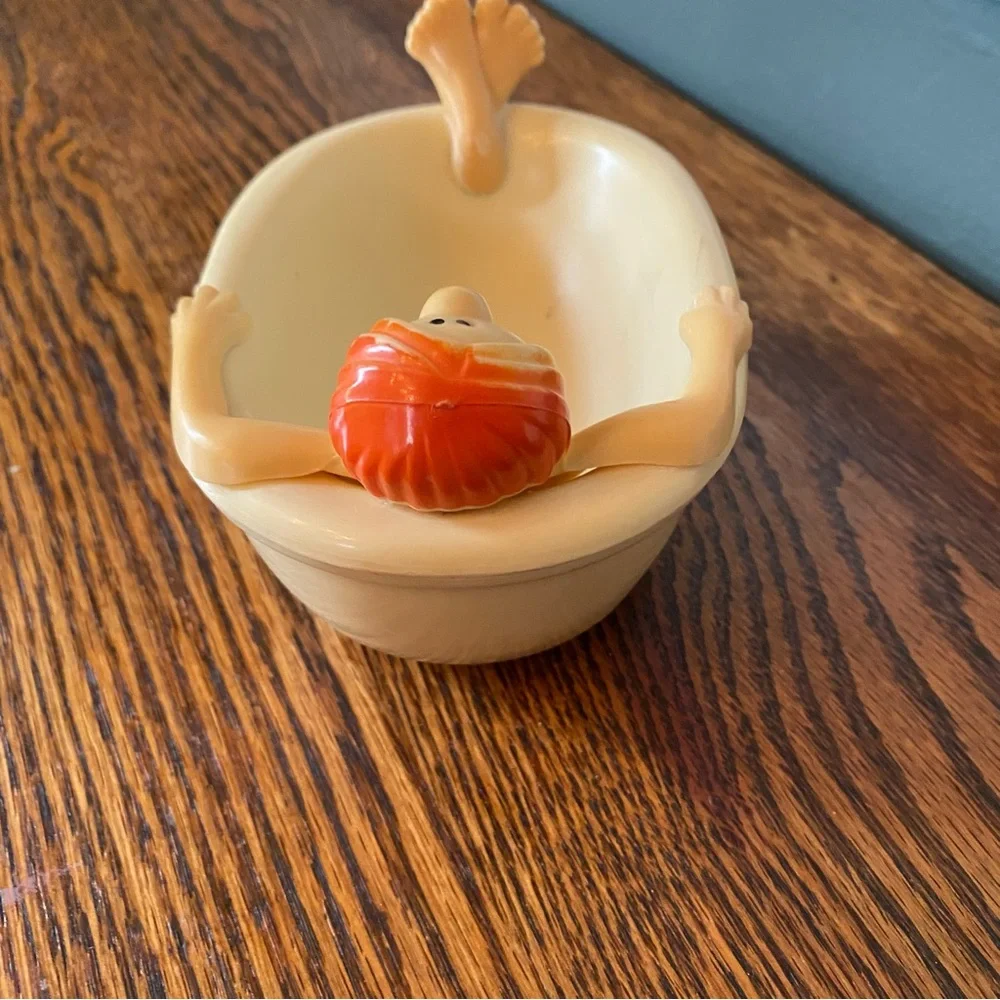 Fitz & Floyd Man in Bathtub Soap Dish Vintage MCM Mid Century Bath Accessory